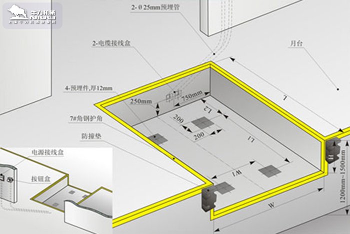 货台高度调节板施工图纸